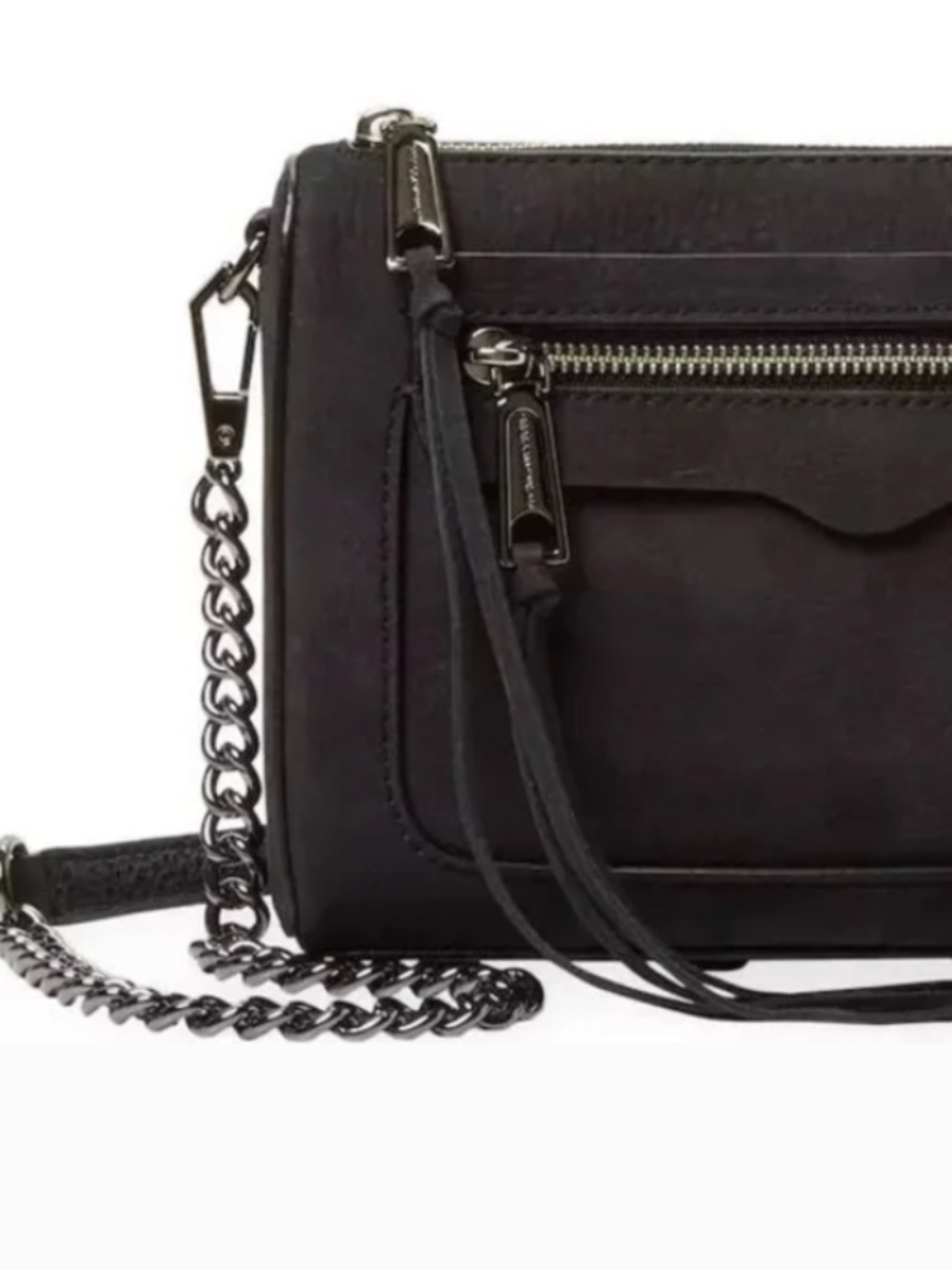 Rebecca Minkoff Avery Cross Body, Black Suede